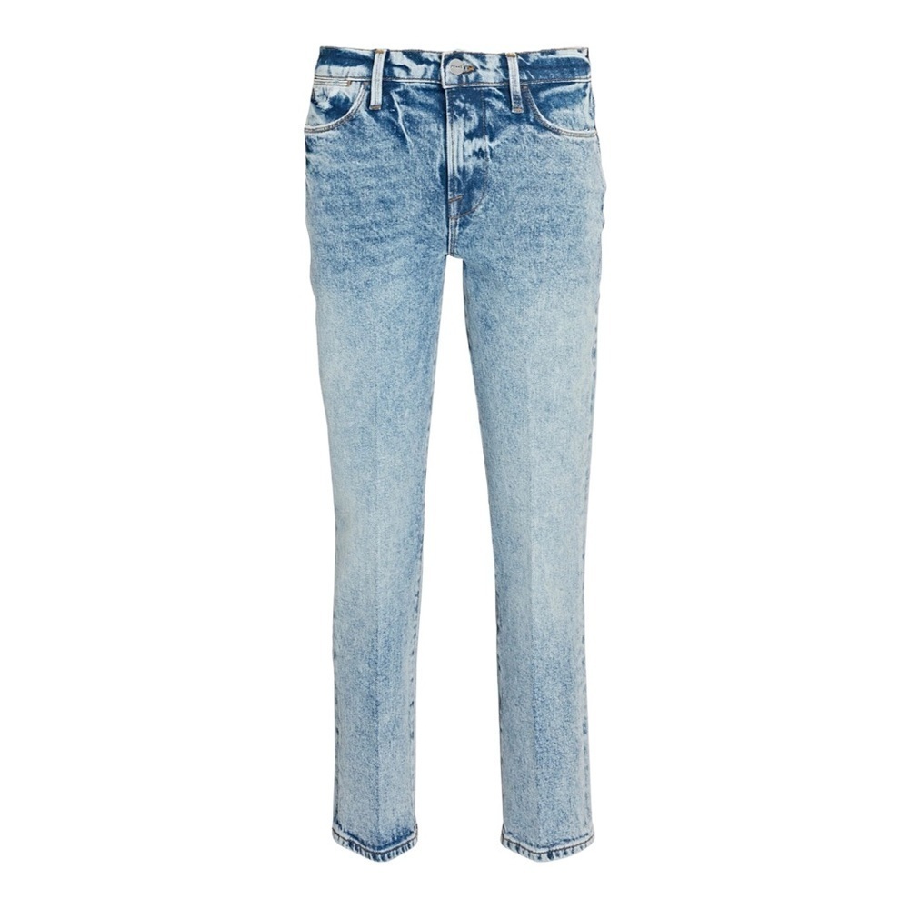 FRAME Le High Straight Leg Jeans | Size 25 | Light Wash Denim | High Rise - Picture 2 of 12